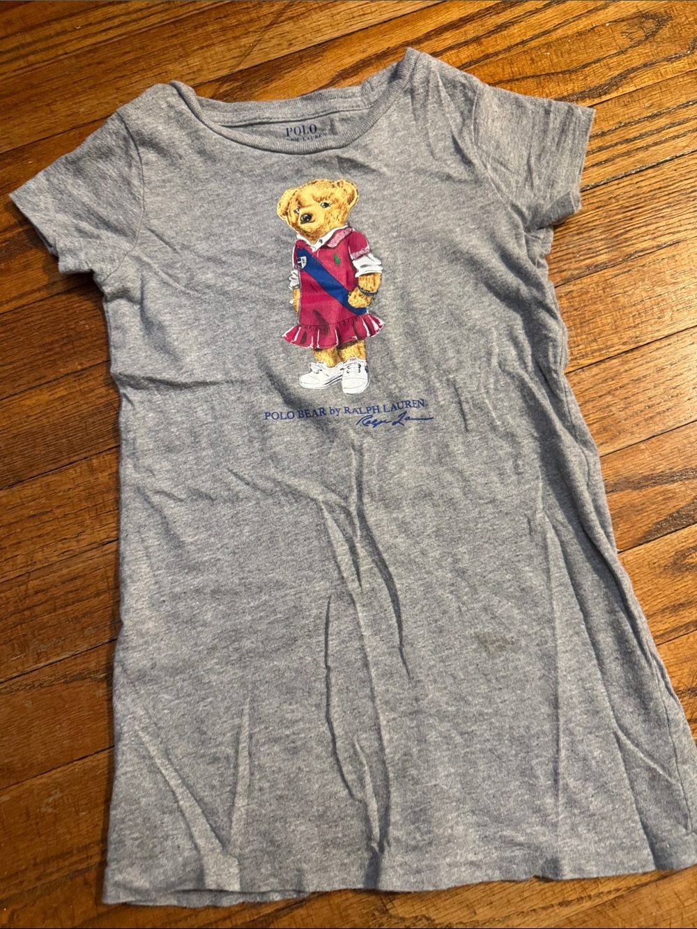 Polo by Ralph Lauren Grey Tee with Polo Bear Graphic